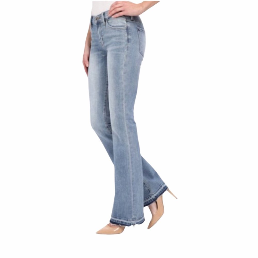 Lucky Brand Brooke Flare Raw Hem Jeans | 8 | 29